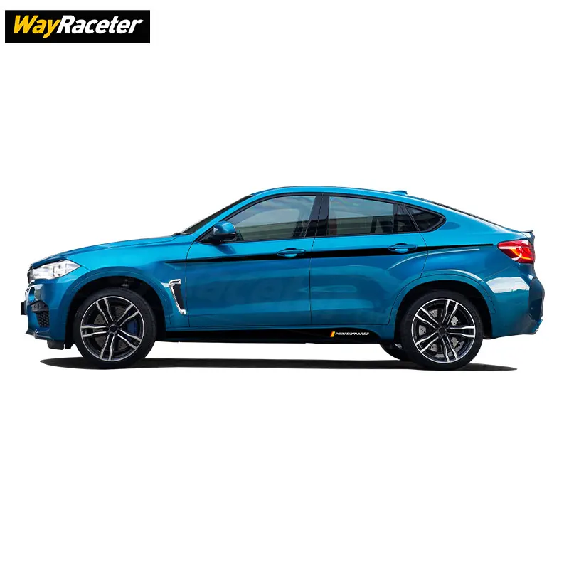 ملصق أداء لسيارة BMW X6 F16 F86 M Sport 2015-2019 مع أشرطة جانبية لباب السيارة