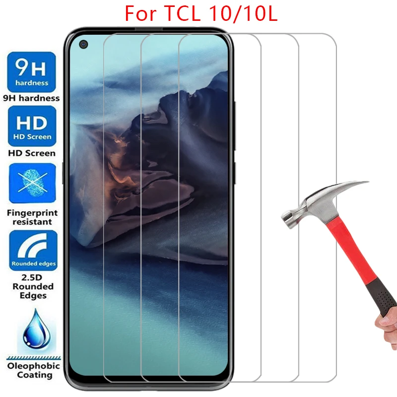 Protector de pantalla para TCL 10 10L, cristal templado protector para TCL10 TCL10L 10 L L10, película de vidrio 9H para teléfono TCL