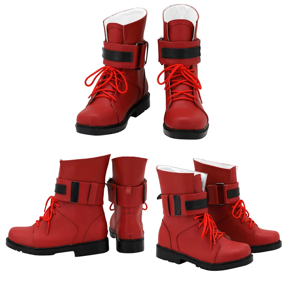 게임 판타지 VII 티파 록하트 코스프레 부츠, 성인 여성 소녀 할로윈 카니발 파티 신발