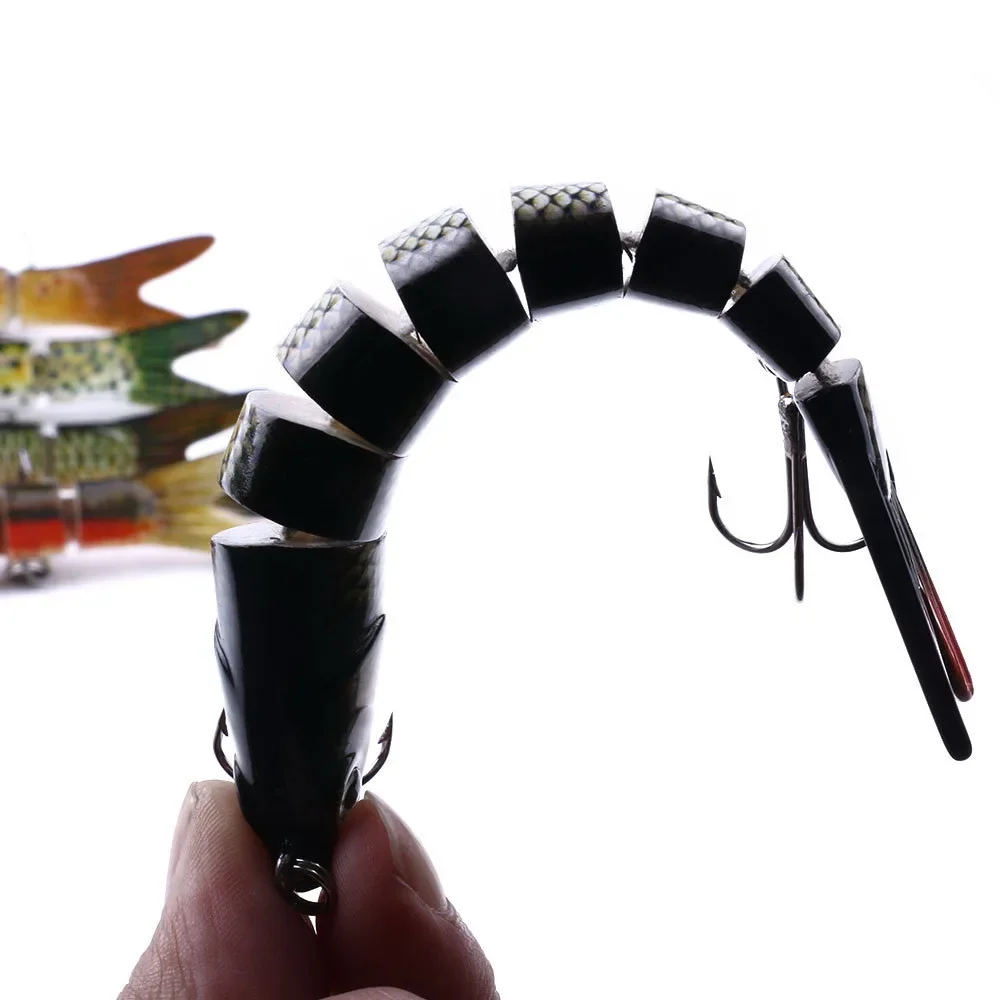 เหยื่อตกปลา Swimbait เหยื่อ Hard เหมือนจริง 137mm 27g Lure Treble Hook Multi Jointed Lures สําหรับปลาเทราท์เบสปลาคาร์พ Fishing Tackle