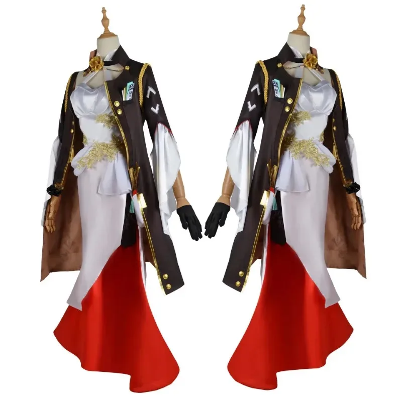 Himeko Honkai Star Rail Cosplay Costume Sexy Dress Women Evening Dress Set Halloween Carnival Party Performance Cosplay Costume