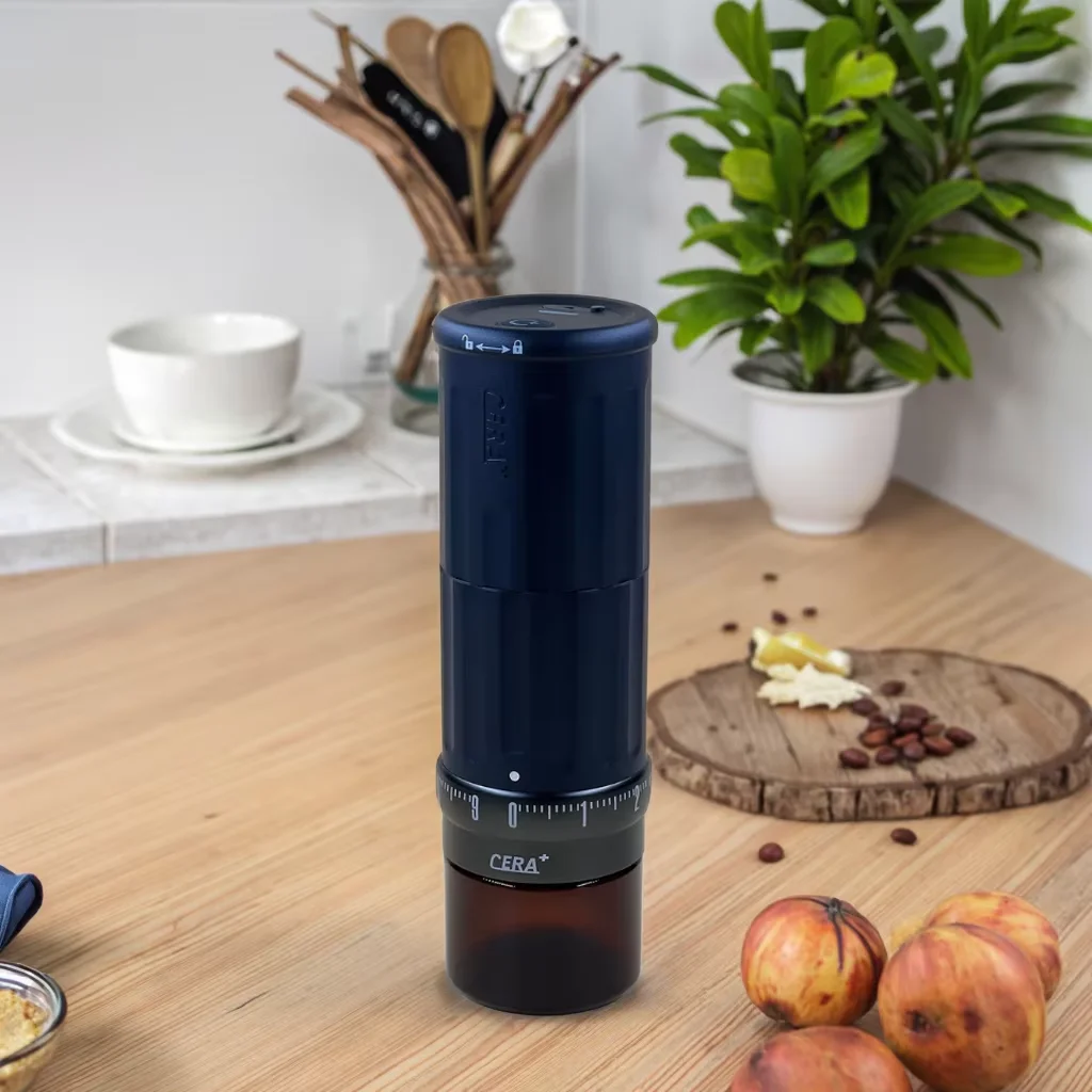NOVO CGE03 CERA+ Moedor de Café Elétrico Portátil de Aço Inoxidável com Rebarbas para Grãos de Café Expresso