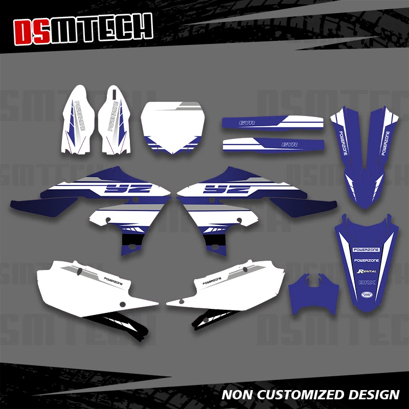 DSMTECH Graphics Decals Stickers Motorcycle Background For YAMAHA YZ450F YZ 450F 2018-2022 YZ250F YZ 250F YZF 250 2019-2023 001