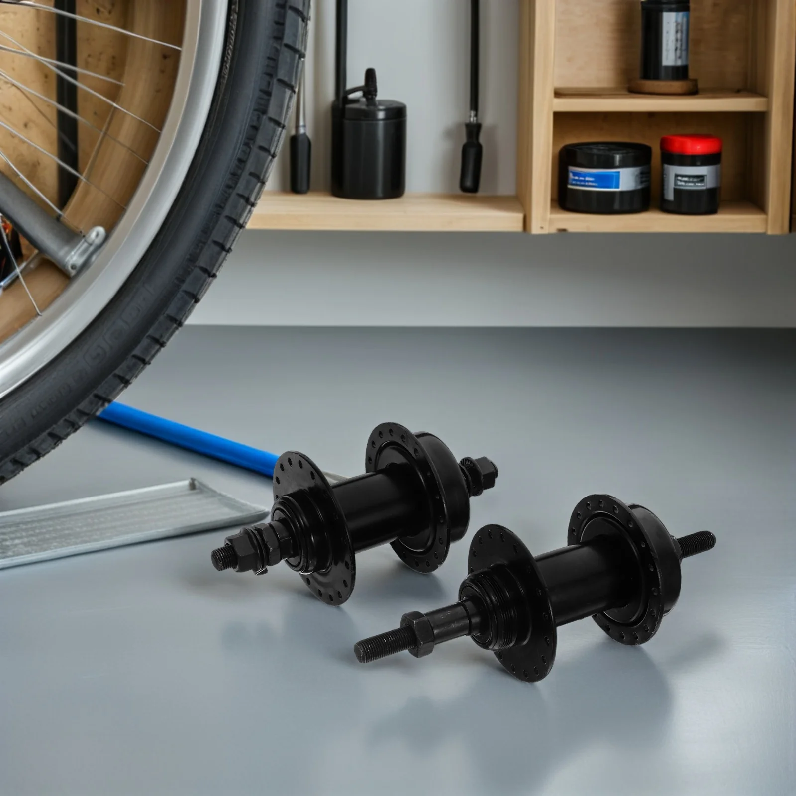 

2Pairs Bicycle Hub Quick Release Disc Brake Replacement Hollow Shaft 36 Hole Front Rear Metal Hub for Mountain Road Bike Cycling