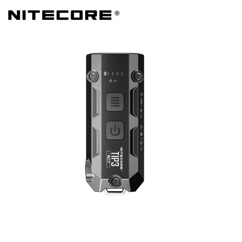 NITECORE TIP3 Keychain Light 720 Lumens Multi-Color Temperature USB-C Rechargeable EDC Flashlight