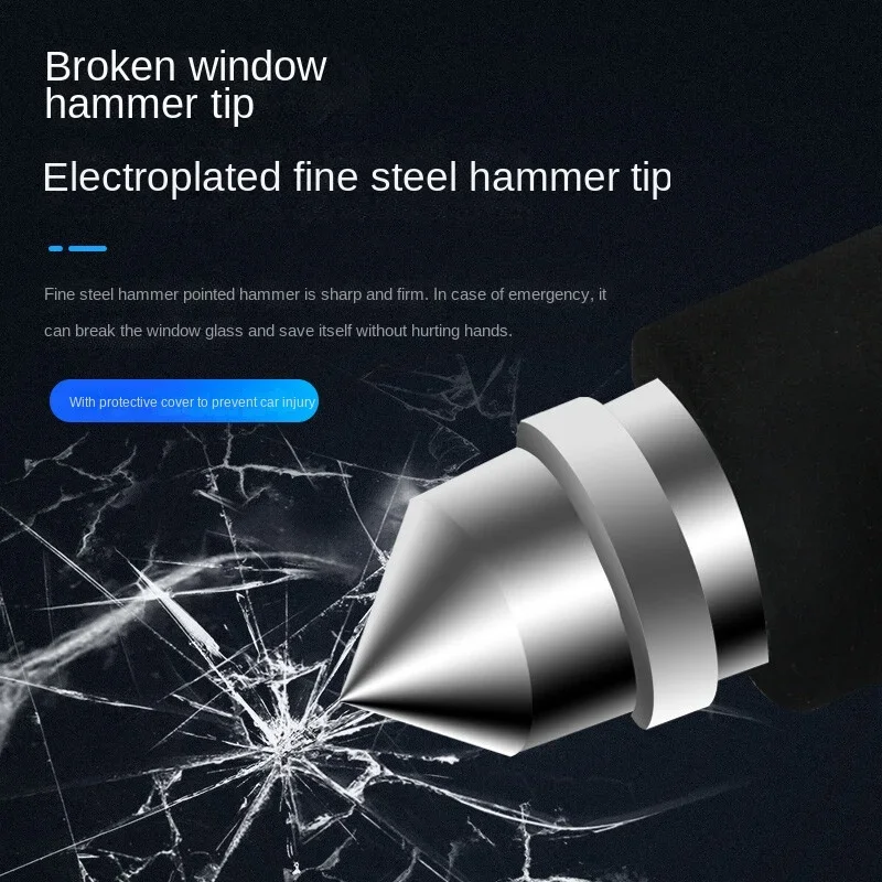 قفل عجلة القيادة العالمي - جهاز أمان السيارة القابل للسحب مضاد للسرقة مع خطاف مزدوج وطول قابل للتعديل #3