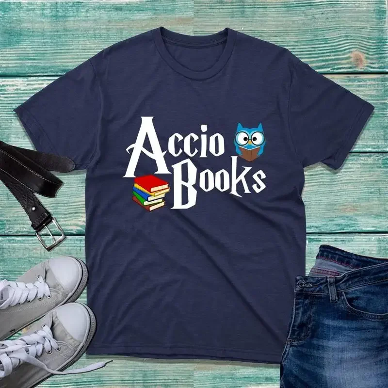 Accio Books T Shirt Wizard Book World Day Magic Lover Bookish Top