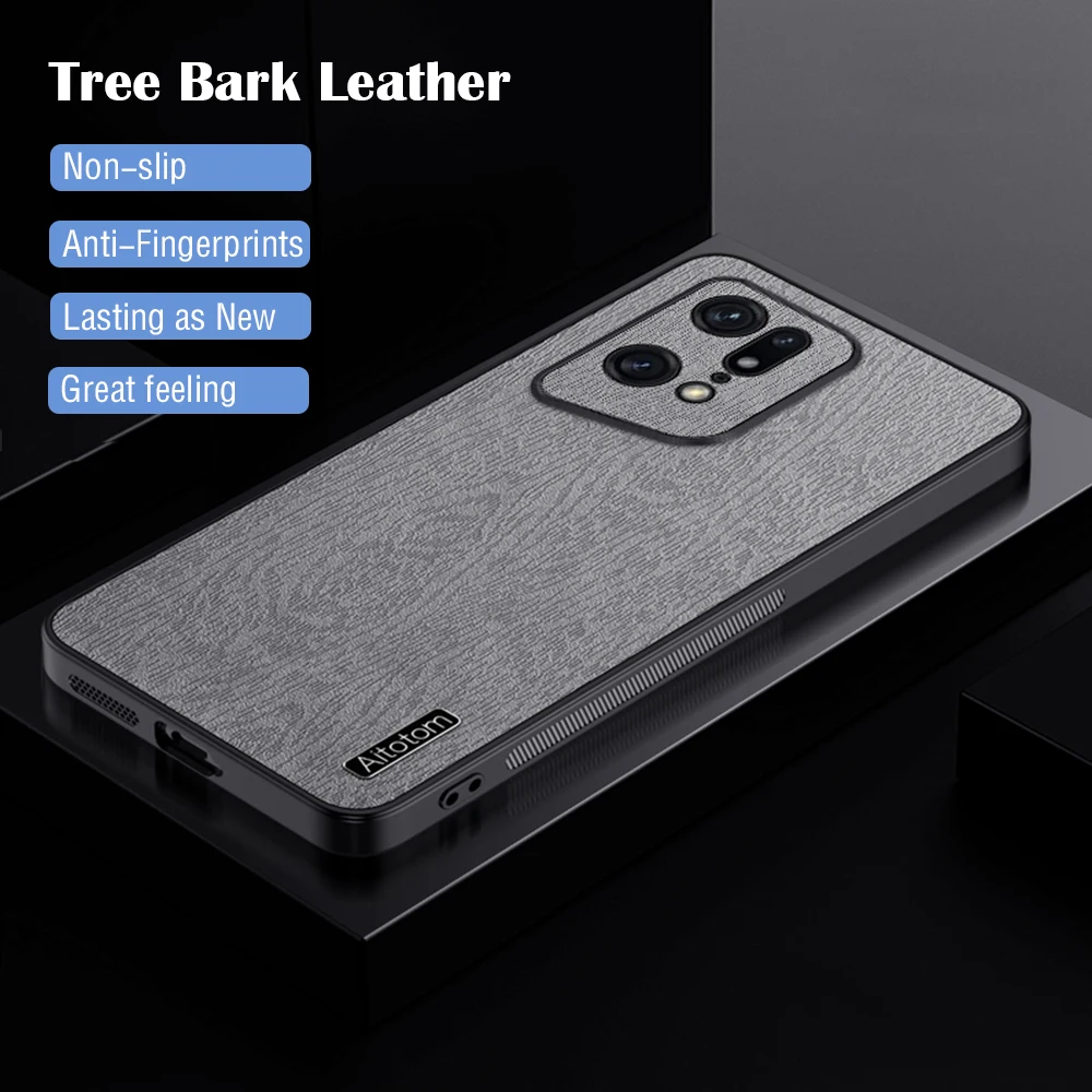 for Oppo Find X5 Pro Phone Case Leather Luxury Frosted Tree Pattern Soft Edges Cute Cover OppoFindX5Pro PFEM10 CPH2305 PFFM20