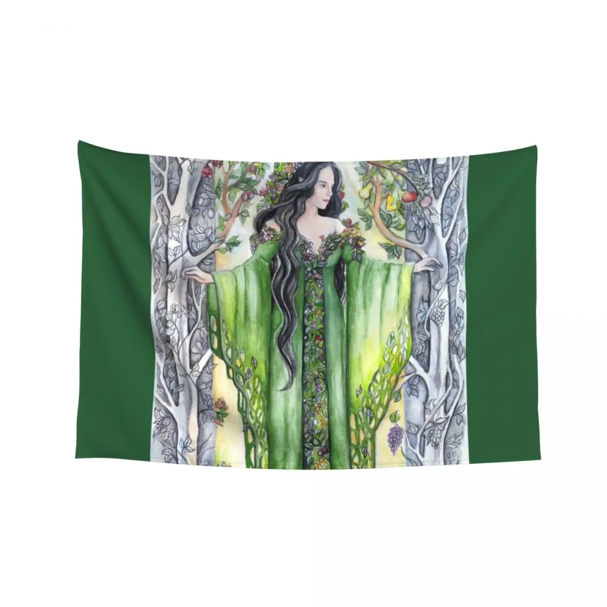 

Elven goddess Tapestry Custom Japanese Room Decor Aesthetic Room Decors Bed Room Decoration Tapestry