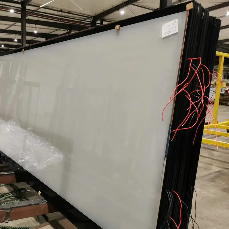 CustomizableSmart Glass PDLC Film Frosted to Clear Remote Control Switchable Privacy Glass for Hotel Bathroom
