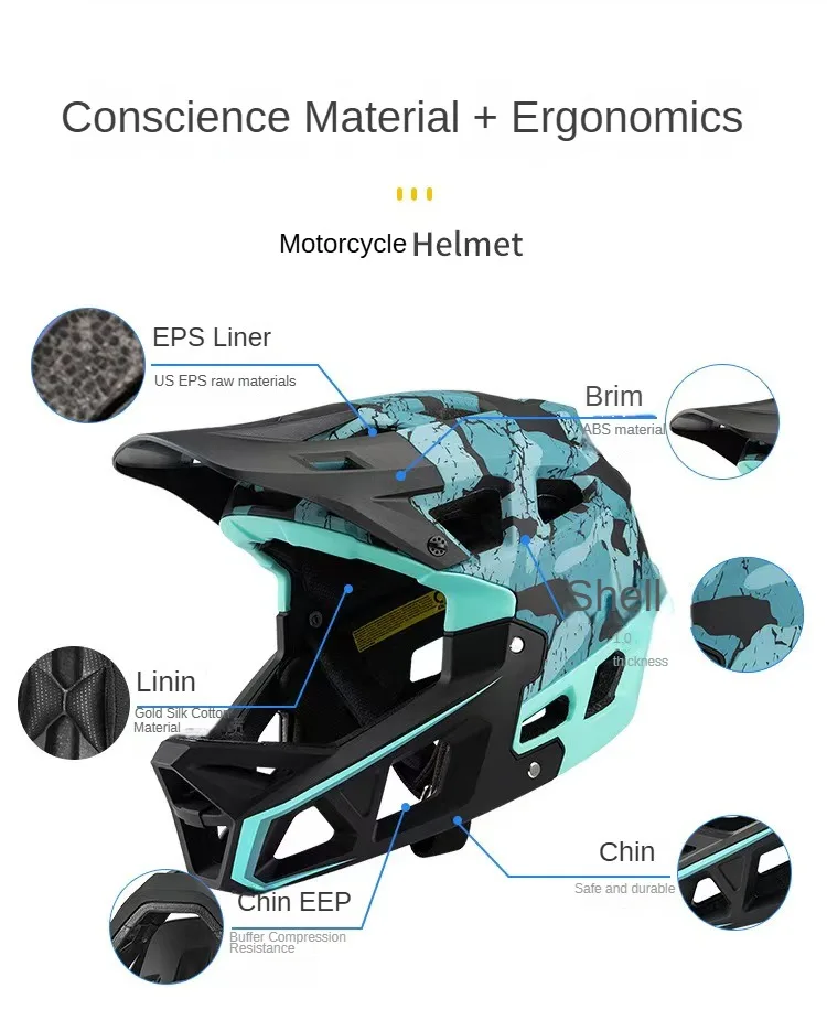 Safety Motocross Helmet man Casco Motocross Bicycle Downhill Capacete ATV Cross Helmet Child Motorcycle Helmet Dot Abs Unisex