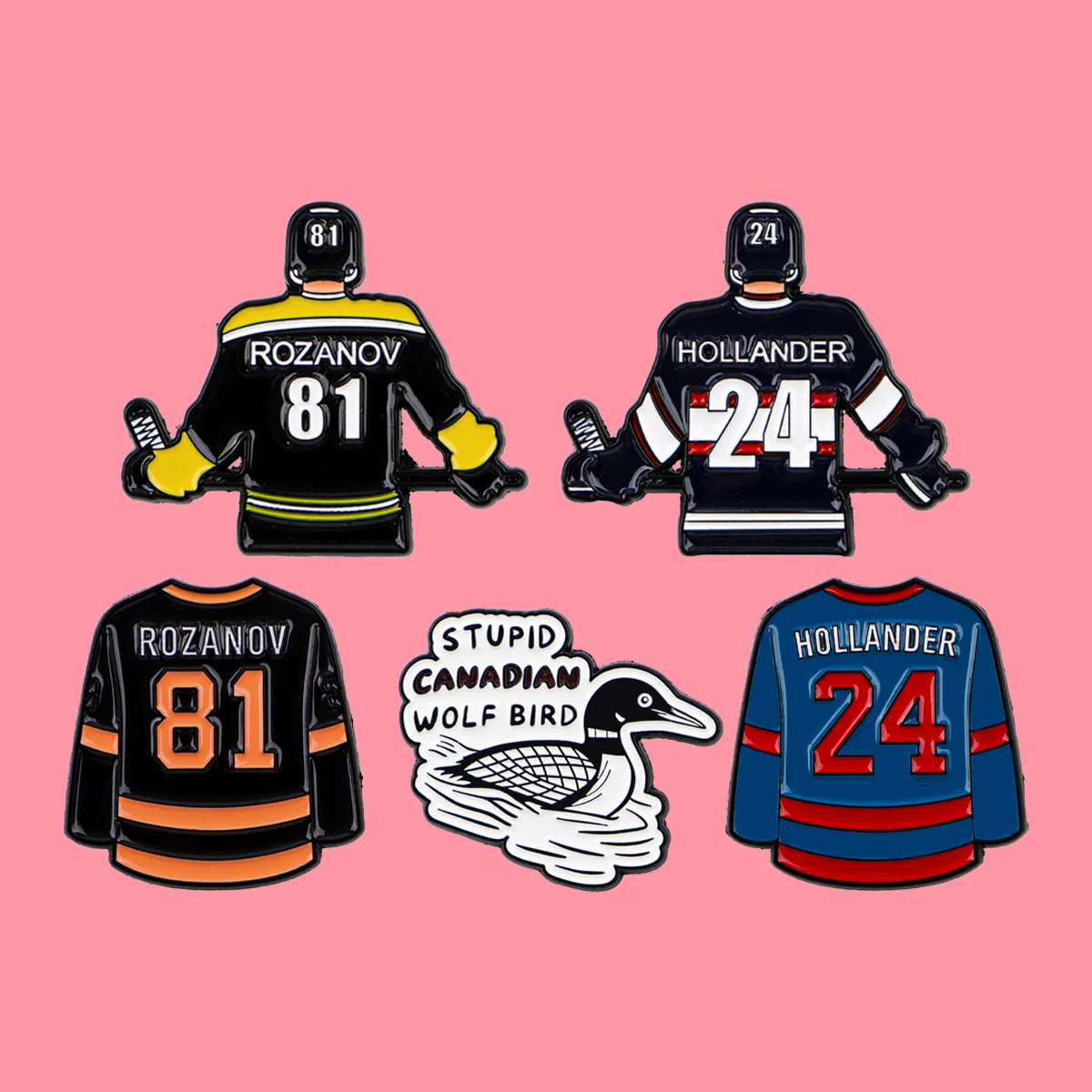 Pin de esmalte con cita de 'Heated Rivalry', broche para uniforme de béisbol, pin de solapa, insignia para mochila, accesorios de ropa, regalo de joyería