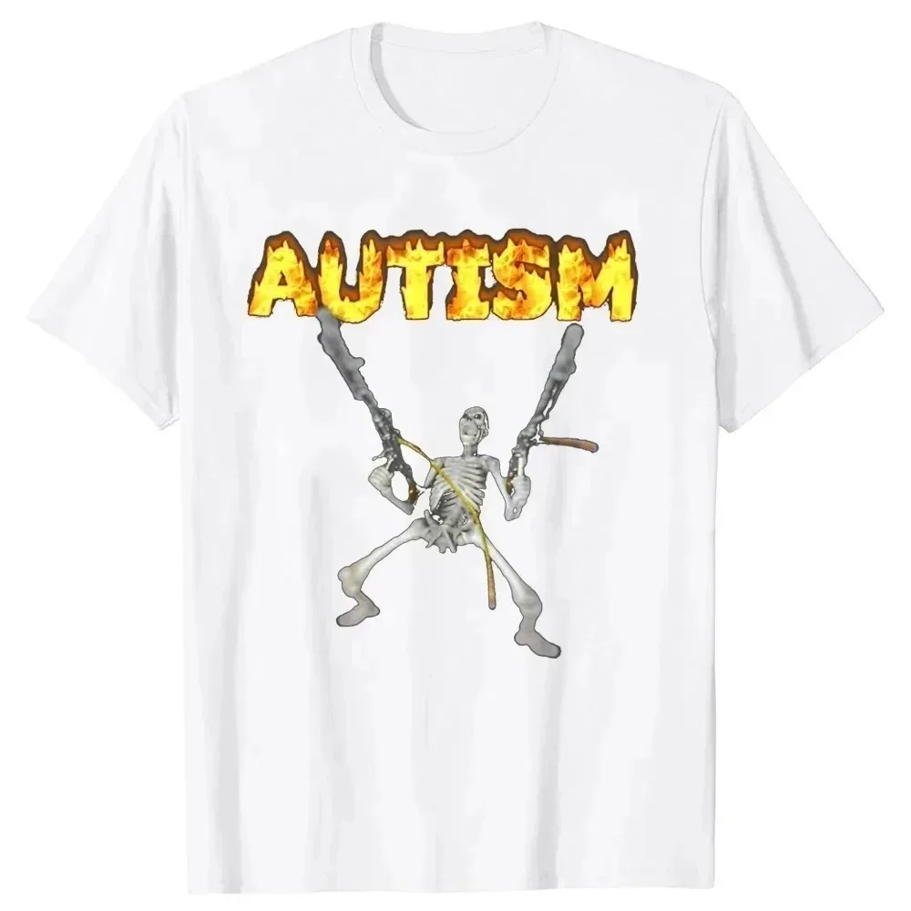 Autism Meme T Shirt Funny Humor Introvert Gift Awareness Neurodivergent T-shirts Men Women Cotton Tshirt Summer Short Sleeve Tee