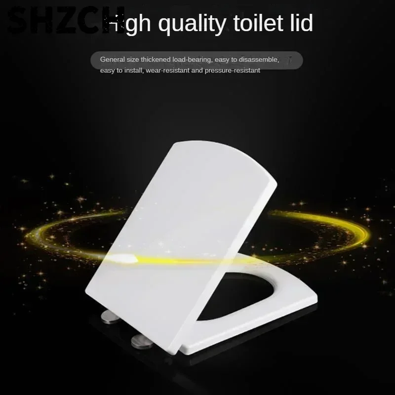 Modern Arc Square Toilet Seat Cover Home General Thickening Urea Formaldehyde Toilet Pads Slow Base Cushion