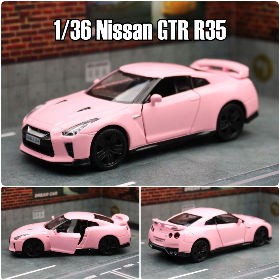 NISSAN GT-R (R35) ミニカー 1/36 Nissan GT-R R35 Race Toy Car Model For Children RMZ CiTY 5