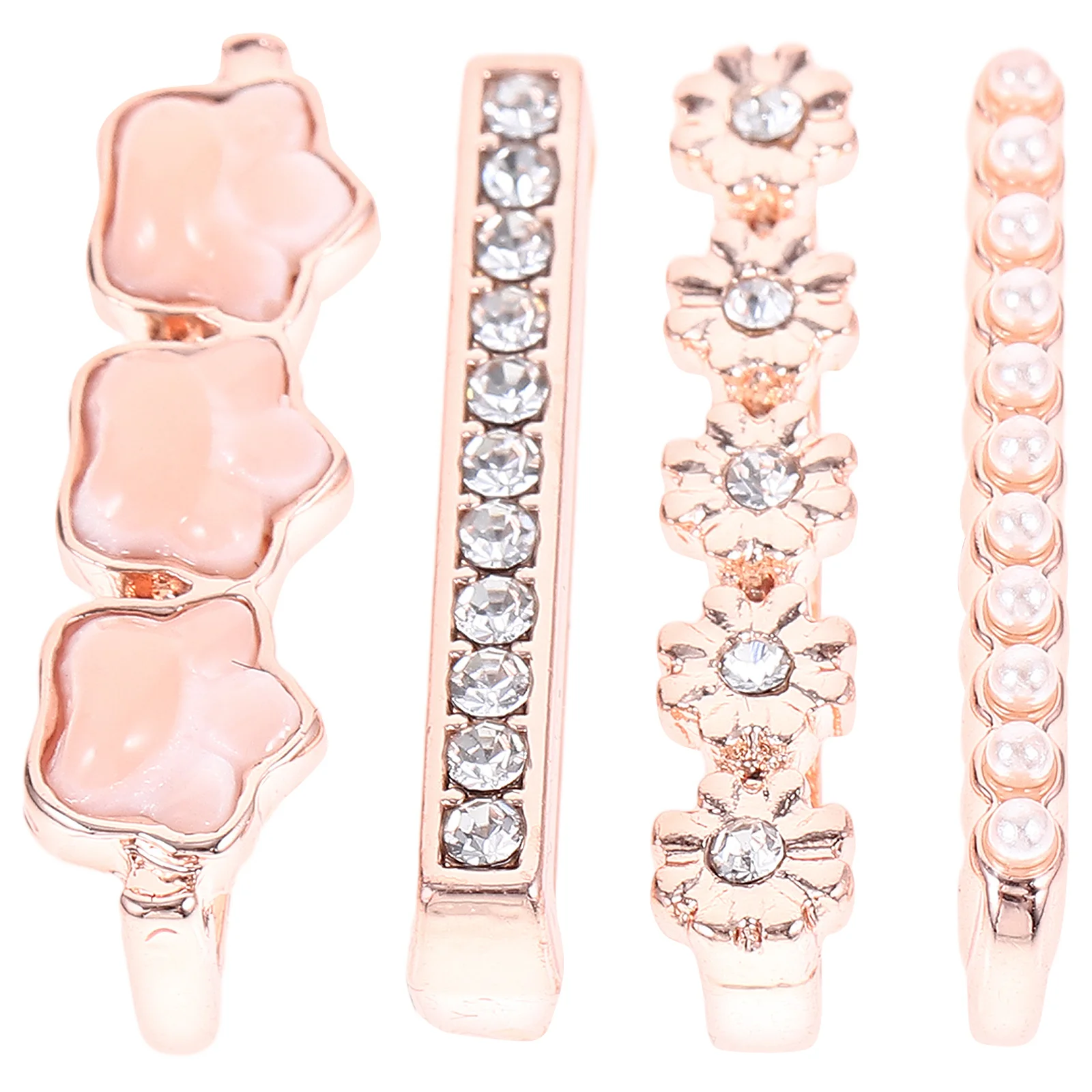 

4Pcs Watchband Charms Small Alloy Watch Strap Rings Personalized Decoration Lightweight Smartwatch Accessories