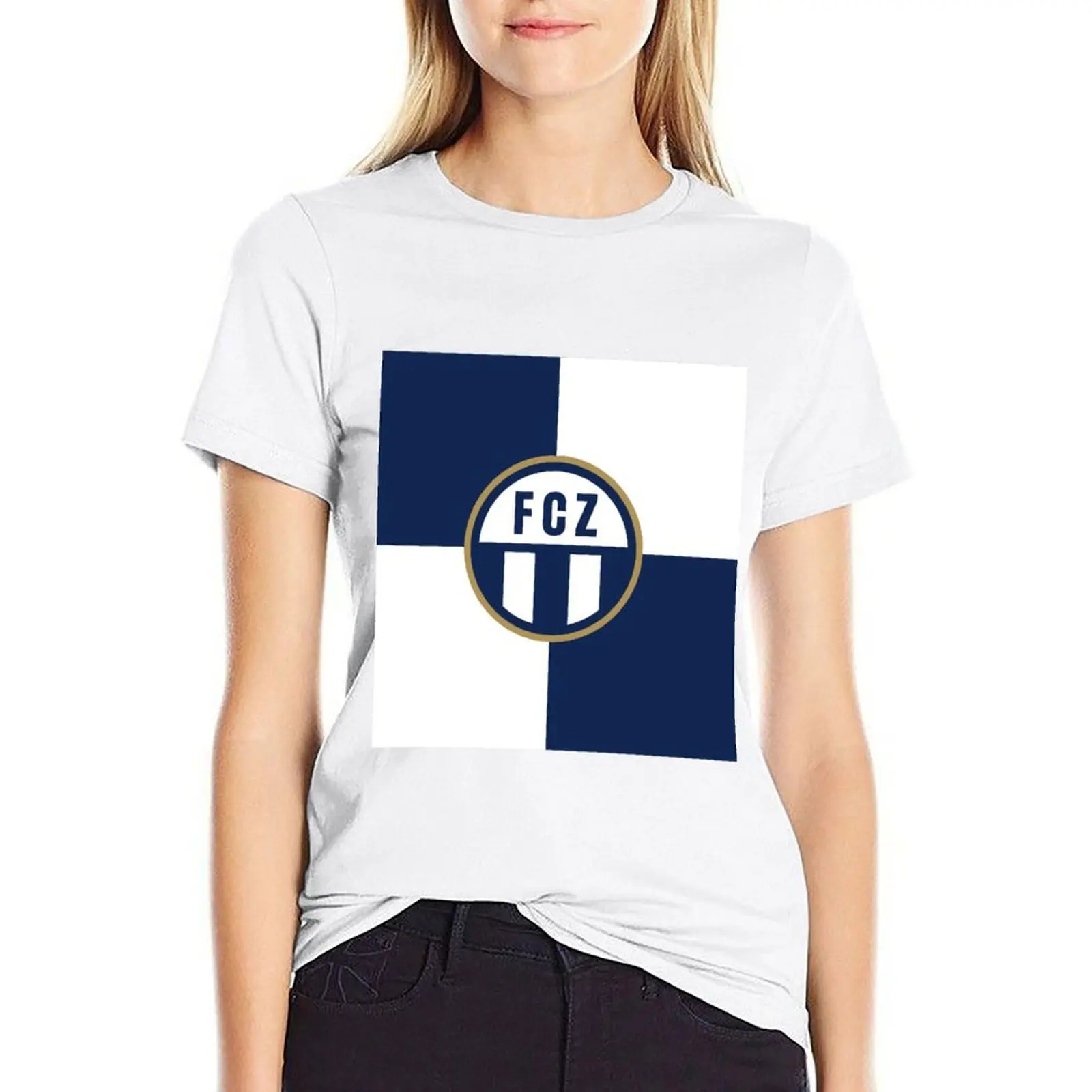 

Fussballclub Zürich T-shirt summer top anime clothes Woman clothes