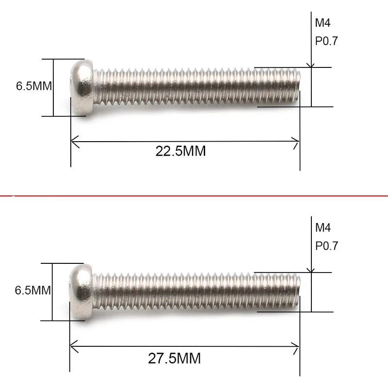 30Pcs TELE Style Pickup per chitarra elettrica viti di regolazione dell'altezza M4 * 27.5MM o M4 * 22.5MM nichel/oro/nero