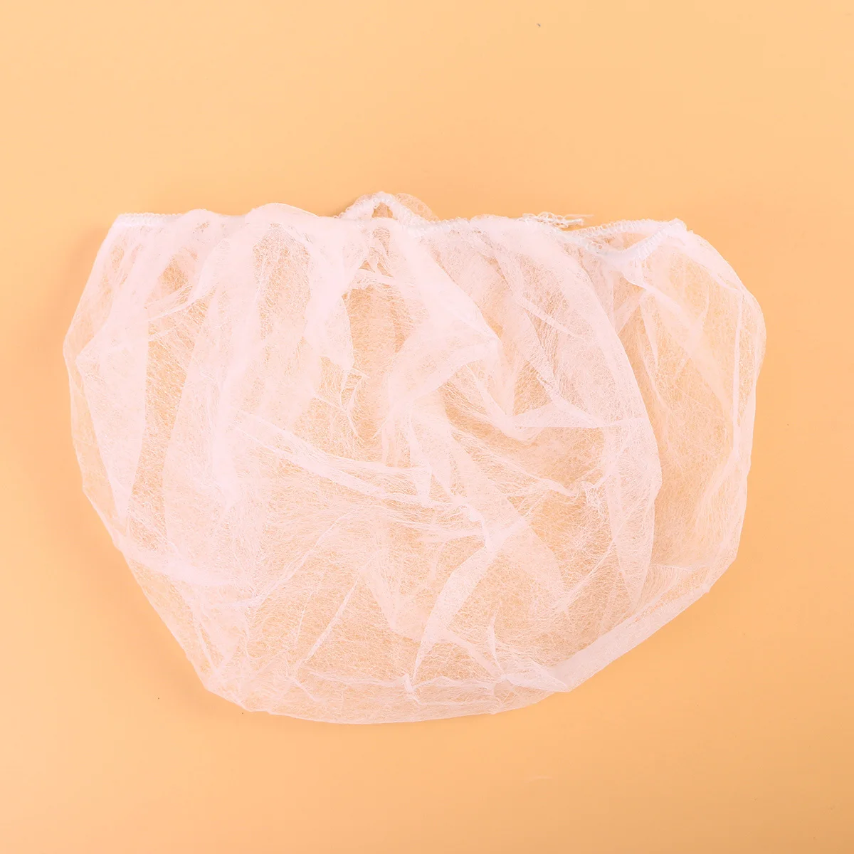

100Pcs Disposable Breathable Non Woven Round Hair Caps Elastic Free Size for Food Service Medical Salon Lint Free