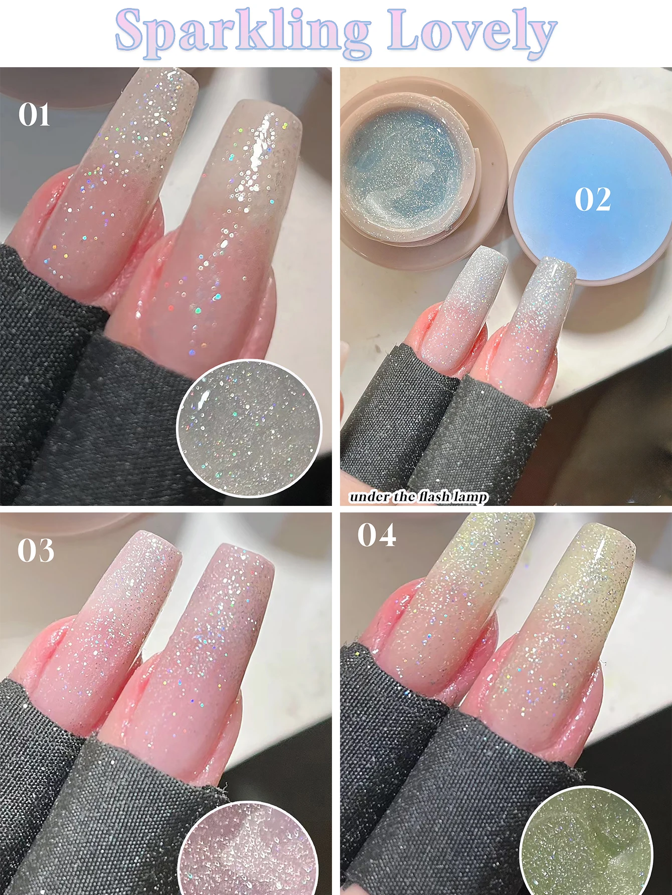 1-4pcs ZH New Style Fairy Exclusive Dreamy Star River Series Gel Nail Polish Romantic Spring Pink/Green Nail Art Nail Supplies