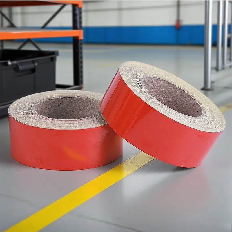 Waterproof Warning Tape Floor Adhesive Red Sealing Tape Reflective Strip Reflector Tape Security Protection Car Decorative Strip