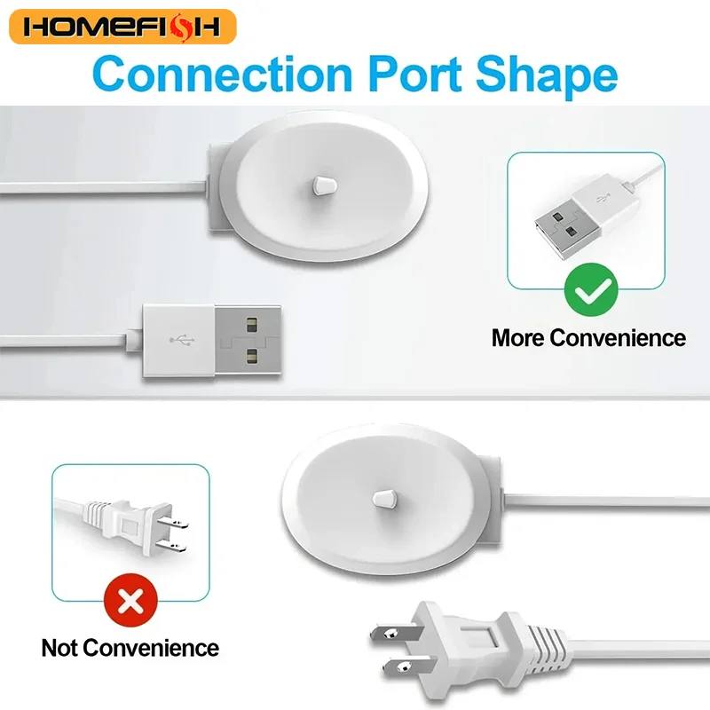 HOMEFISH 1pc Electric Toothbrush Replacement Charger For More Safety Compatible with Most Oral B Toothbrush