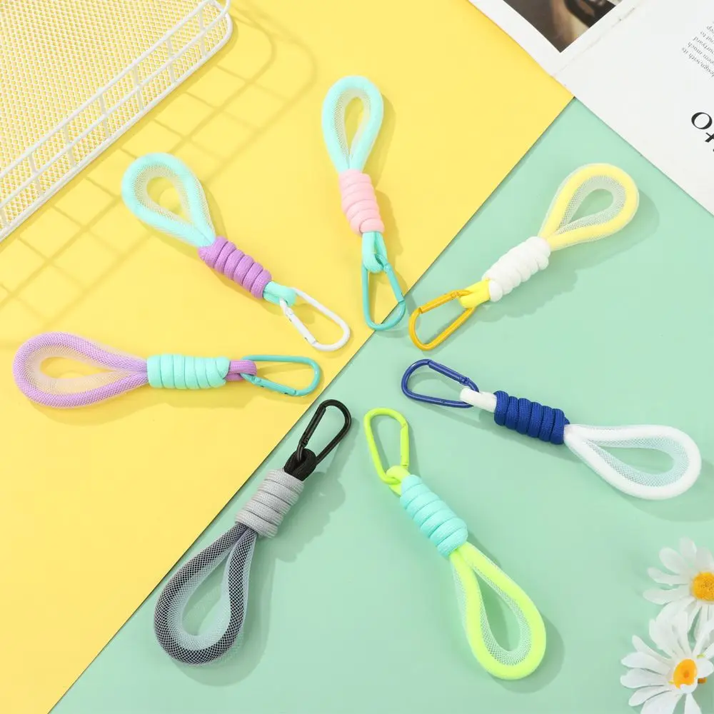 Lanyard Fluorescent Color Phone Strap Mesh Landyard for Bags Braided Strips Keycord Hanging Trousers Accessories Keychain