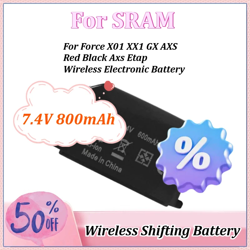 

7.4V 800mAh 4.4Wh for SRAM Force GX AXS X01 XX1 Red Black Axs Etap Wireless Electronic Battery Variable Speed Front and Rear