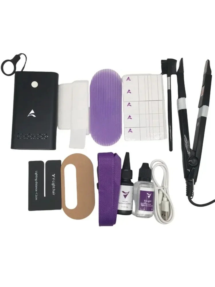 2025 New Arrival Factory Wholesale V Light Hair Extension Machine Tool Kit For Human Hair Extensions