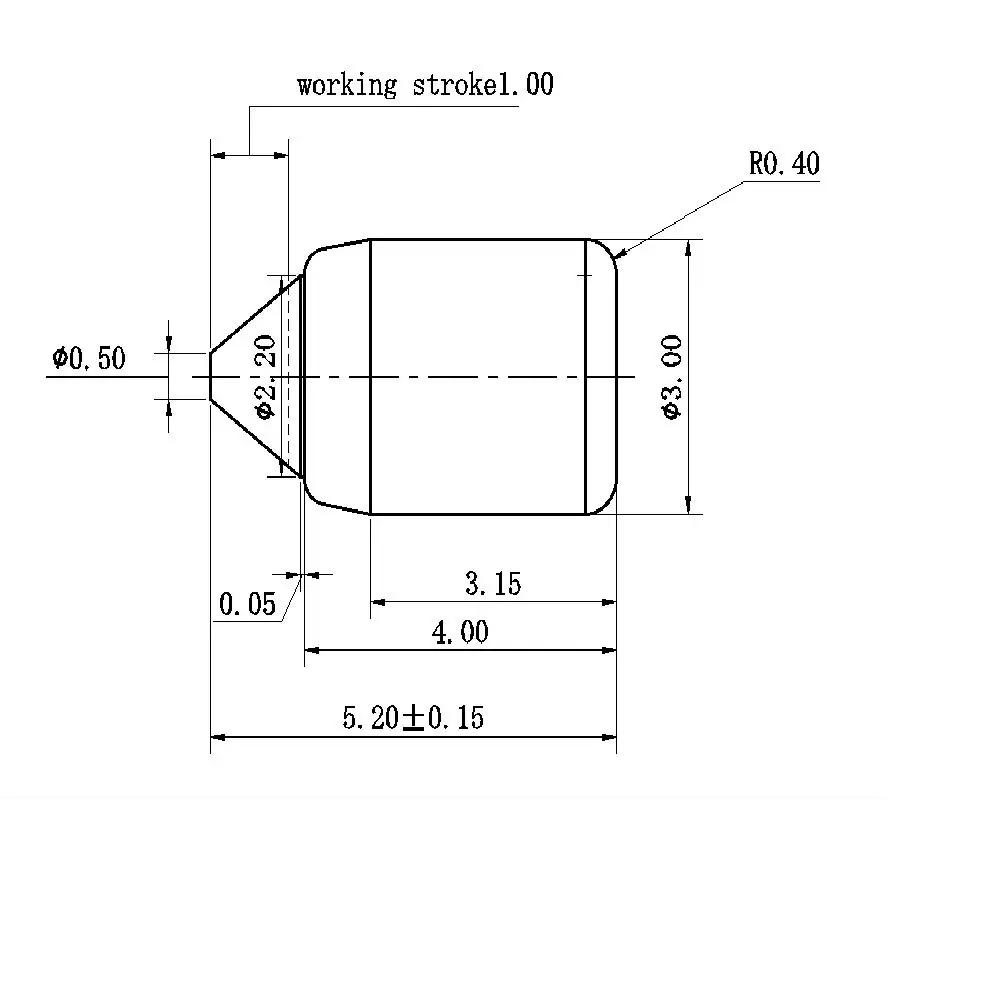 customized type, 5.2mm height SMT type spring loaded pin or pogo pin