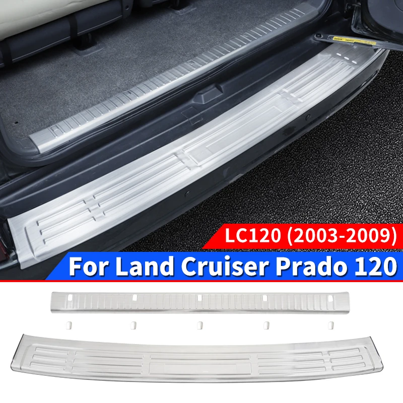 2003-2009 toyota land cruiser prado 120 decoração interior acessórios lc120 fj120 placa de guarda porta cauda atualização modificação 2008 2007 2006 2005 2004