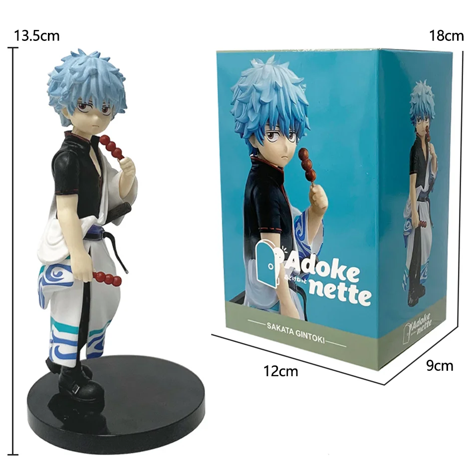 Nuovo In magazzino 14 CENTIMETRI Anime Gintama Figura Sakata Gintoki Katsura Kotarou Modello di Animazione Giocattoli Regali Collezione Decorazione Ornamenti