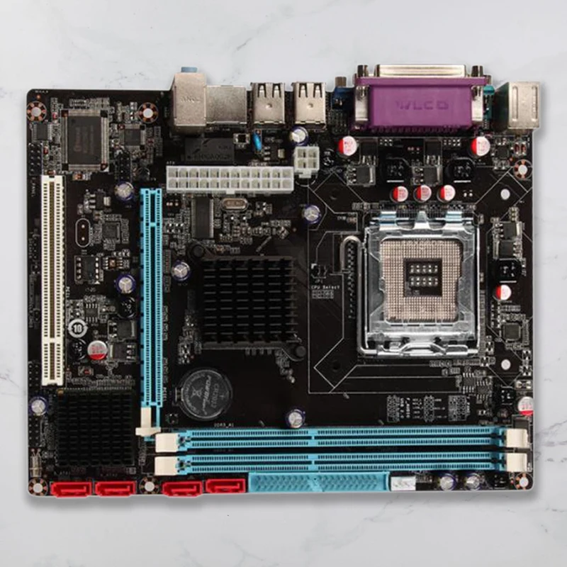 G41 Dual Channel Computer Motherboard LGA 775 USB 2.0 Support 2XDDR3 Memory Slot 1Xcominterface Desktop Motherboard