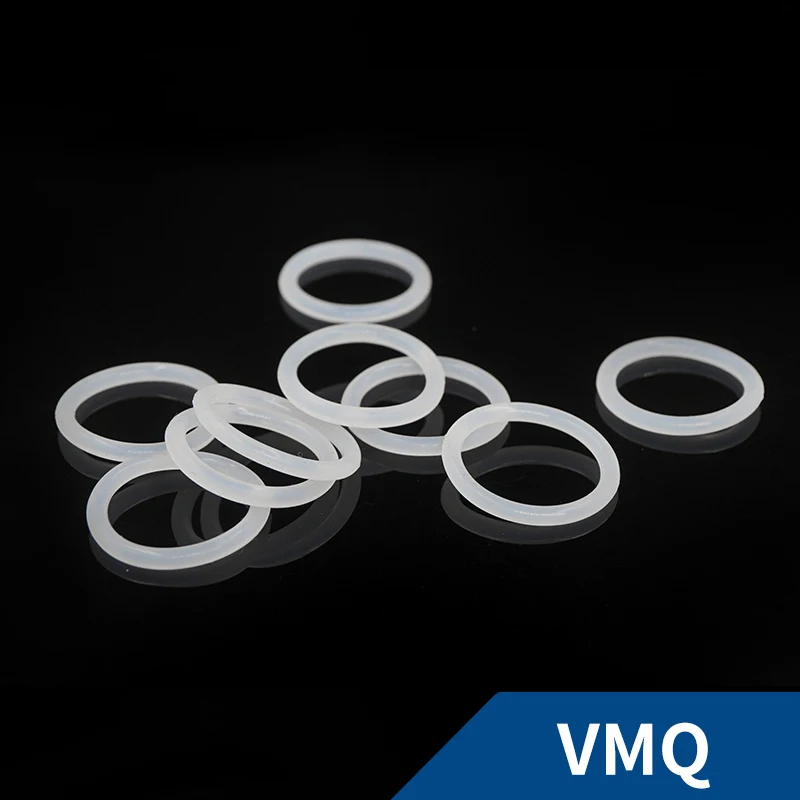 VMQ OD5-30mm 실리콘 고무 O링 씰, 내열성 방수 소프트 실리콘 링, 화이트 개스킷 와셔, CS1.9mm