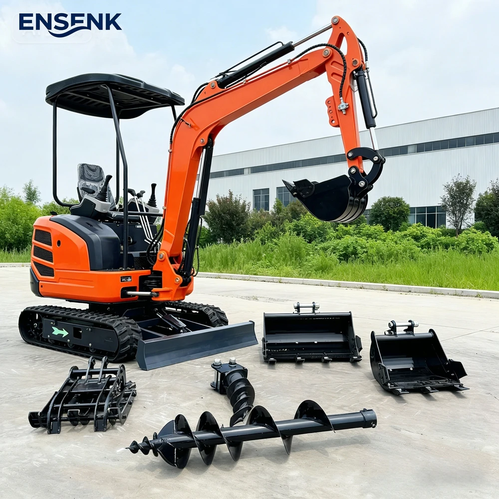 

Мини-экскаватор 1.2Т, 1.7Т, 2.5Т, 3.0Т с двигателем Kubota, многофункциональный, CE EPA, для строительных работ