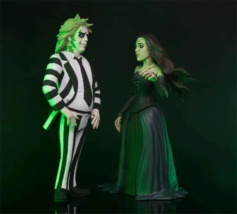 Hot New Neca 57308 57309 Beetlejuice Betel Geuse 2-Pack Anime Action Figure Model Toy Kid Christmas Birthday Gift Custom