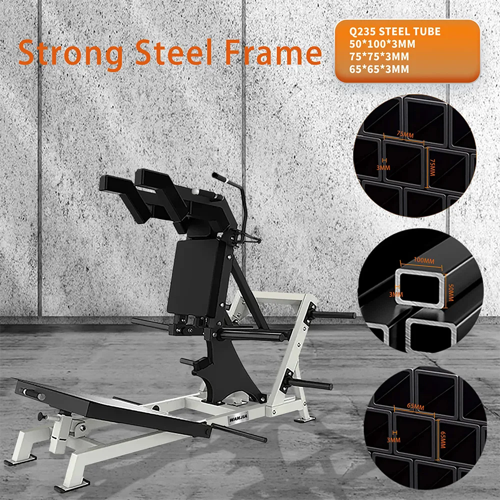 High Quality Heavy-Duty Squat Machine Hot-Selling Leg Strength Stability Training Equipment Pin Load Selection Back Chest