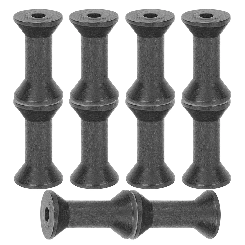 

15 Pcs Wooden Winding Spool Yarn Sewing Bobbins Empty Ornaments Lotus Tree Spools for Crafts