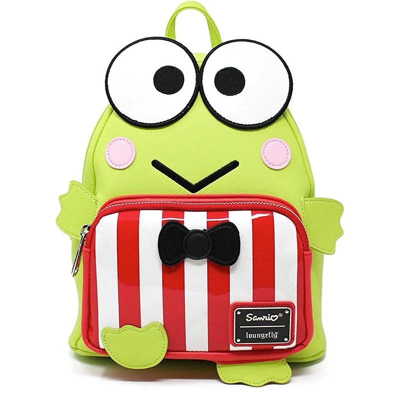 New Loungefly Sanrio Hello Kitty Keroppi Role Playing Mini Backpack Big Eyed Frog Backpack Back Children'S Birthday Gift