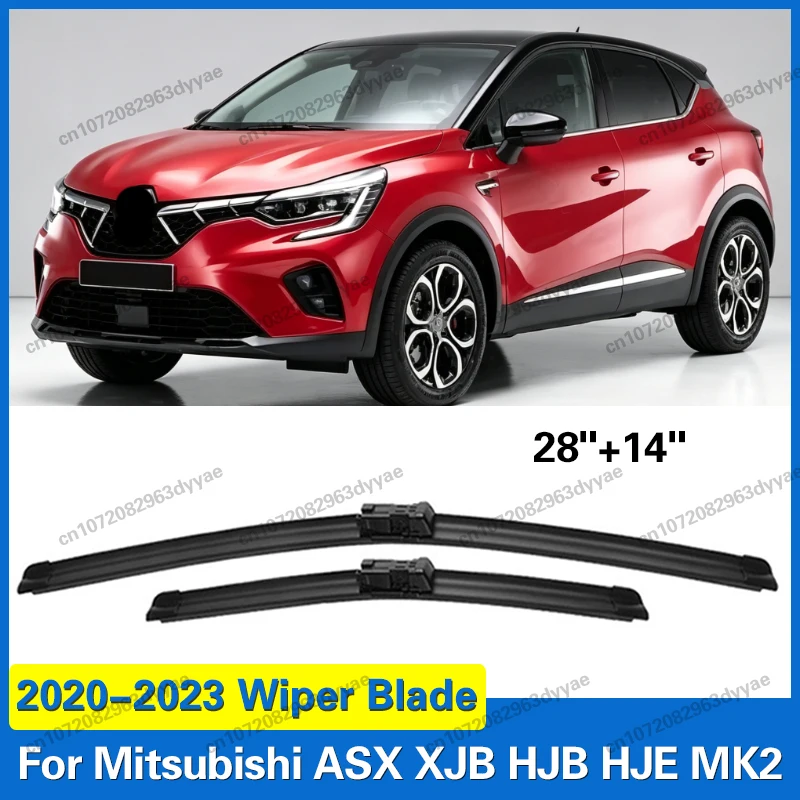 Für Renault Captur Mitsubishi ASX XJB HJB HJE MK2 2020-2023 Scheibenwischer Vordere Wischerblätter Windschutzscheibe Fensterbürsten 28"14"