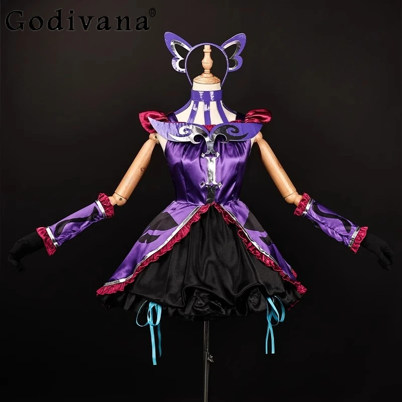 IdentityⅤCostume Lolita Dress Girls Sleeveless Princess Dress for Hallowees Women's Christmas Role Play Cos Dress Set