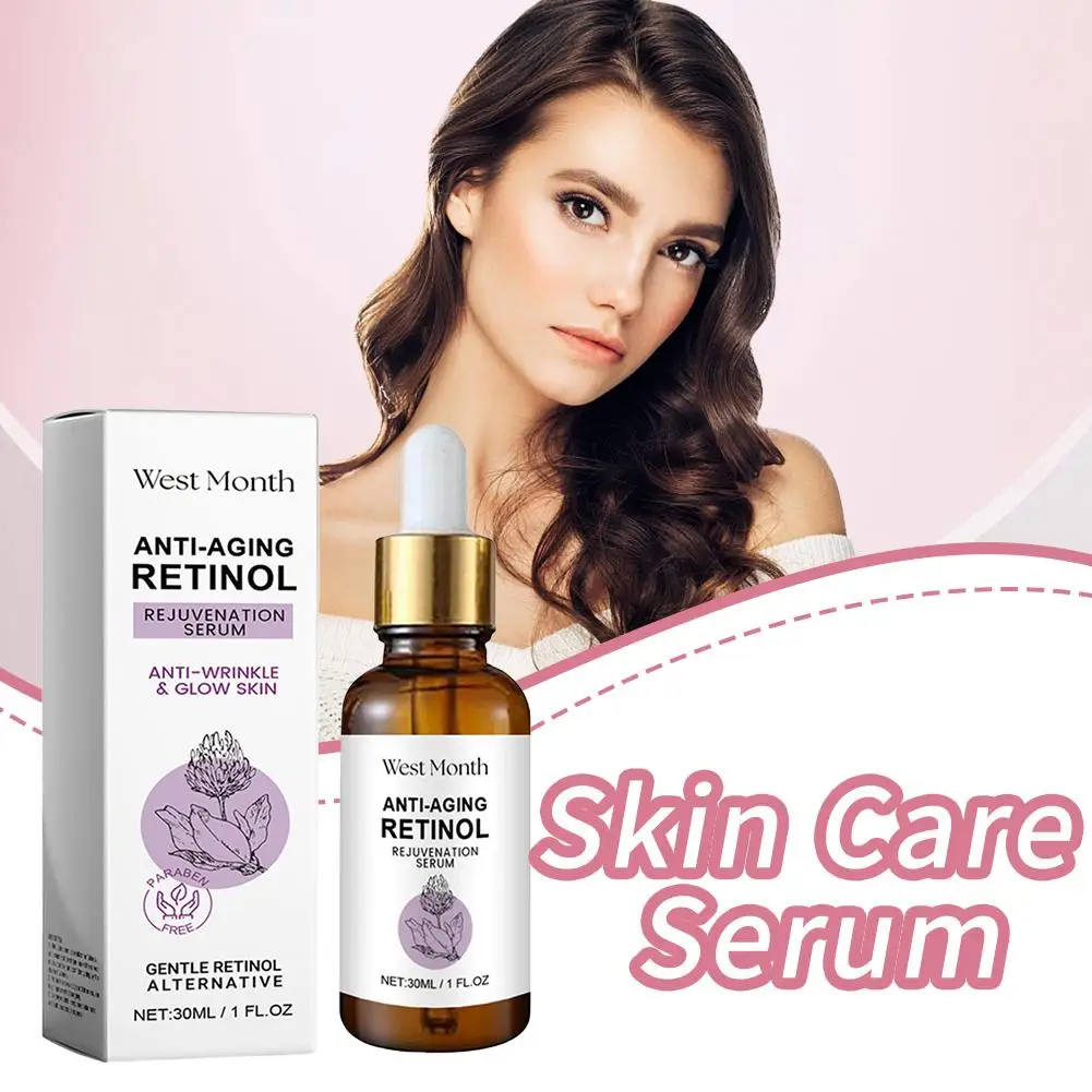 

30ml Retinol Wrinkle Remover Face Serum Firming Lifting Fine Anti-aging Skin Lines Whitening Liquid Fade Care Korean W8o9