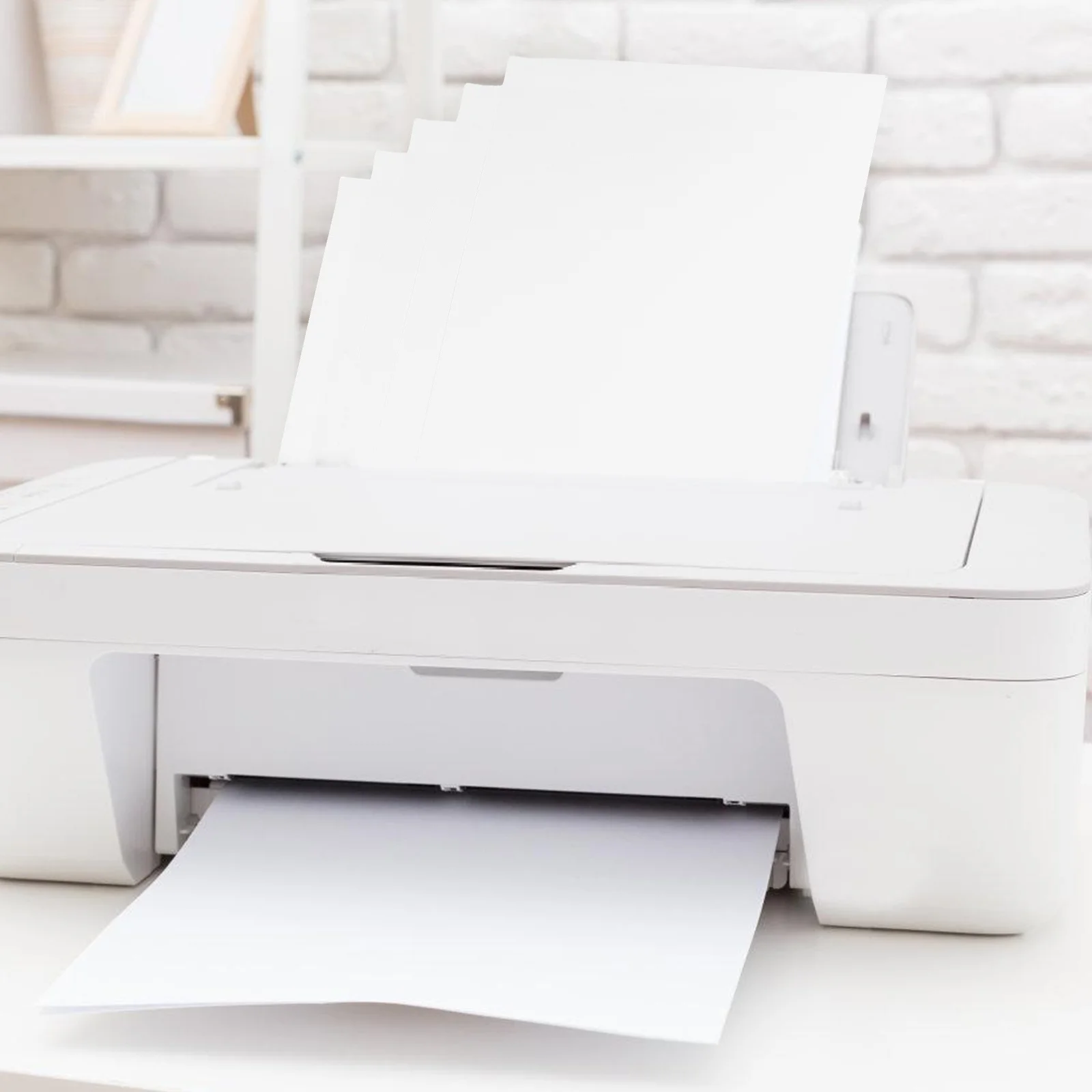 

20 Sheets Glossy Adhesive Sticker Paper for Printer Blank Label Sheets Printable for Office Home Labeling Coding Pricing Paper