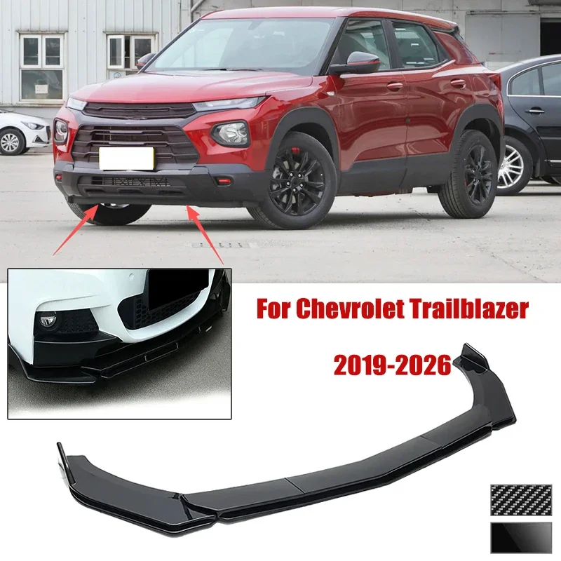 5pcs Front Bumper Shovel For Chevrolet Trailblazer 2019-2026 Spoiler Front Bumper Deflector Anti Scratch Protection Device