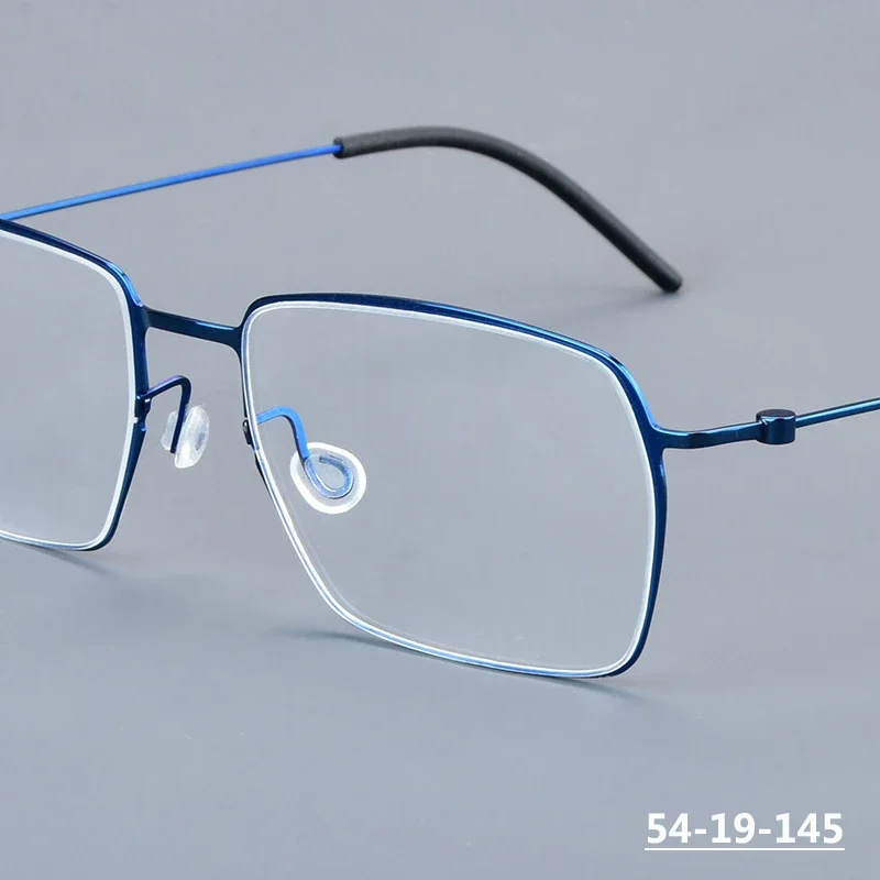 Ultra-light Screwless Designer Business Square Glasses Frame Men Women Titanium Thin Frames 5509 Eyeglasses Spectacles Eyewear