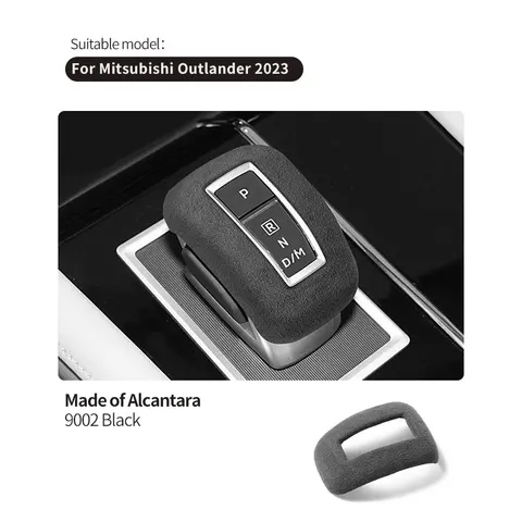 Сделано из алькантары для Mitsubishi Outlander 2023, автомобильная крышка багажника переключения передач, наклейка, защита от царапин, аксессуары для внутренней тюнинга