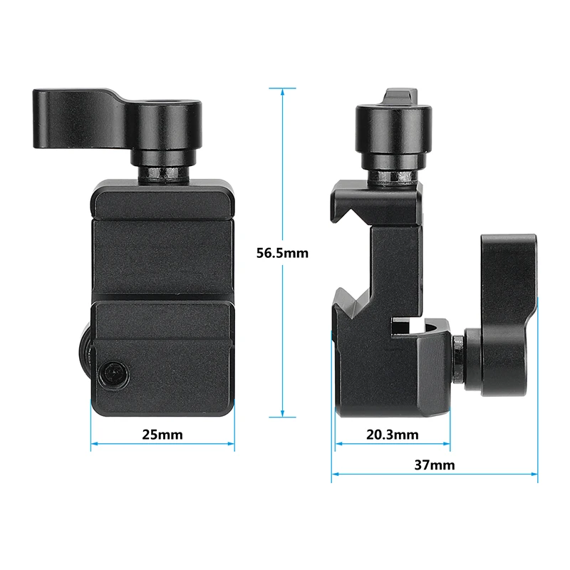 HDRIG Quick Release NATO Rail Clamp With 15mm Single Rod Holder Camera Accessories Fits NATO Rails and 15mm Rod / Pipe