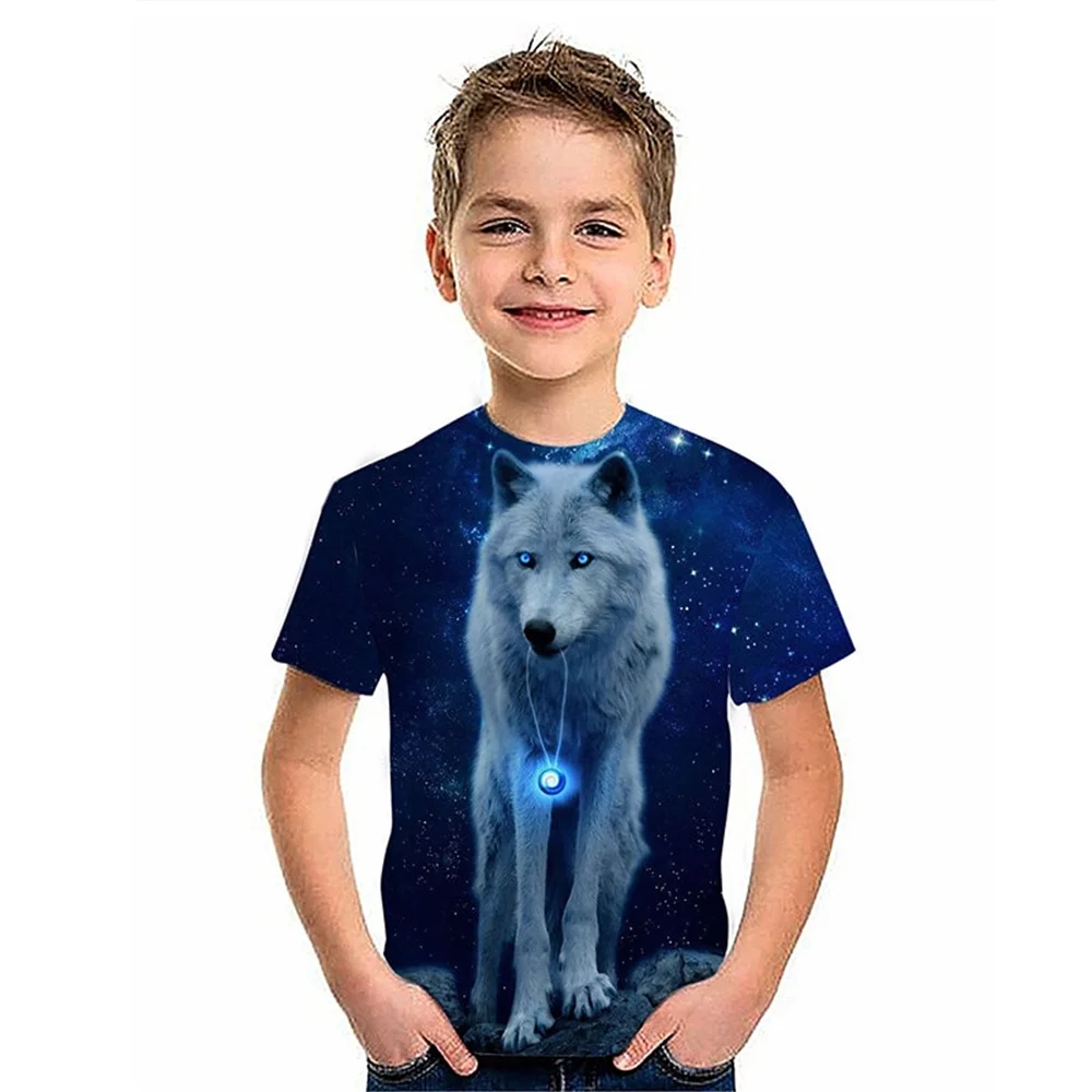 Camisetas informales para niños y niñas, divertidas camisetas con estampado 3d de dibujos animados, regalo de cumpleaños, ropa de verano para bebés, 2024