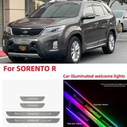 Customized Car Door Sill Light LED Welcome Pedal Projector Threshold Lamp For Kia Sorento R 2002-2023 2006 2011 Auto Accessories