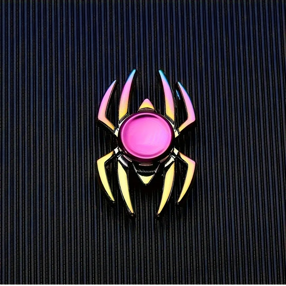 الملونة المعادن العنكبوت على شكل المعادن EDC اليد سبينر لعبة تململ الحسية للأعمار 3 + الإصبع الدوران المضادة للقلق الاطفال ألعاب جنسية #5